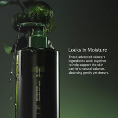 CYKLAR lather texture close-up showing silky foam benefit: gentle cleansing