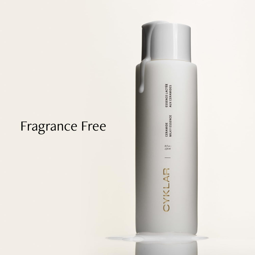 Close-up of formula highlighting ceramides and moisturizing actives