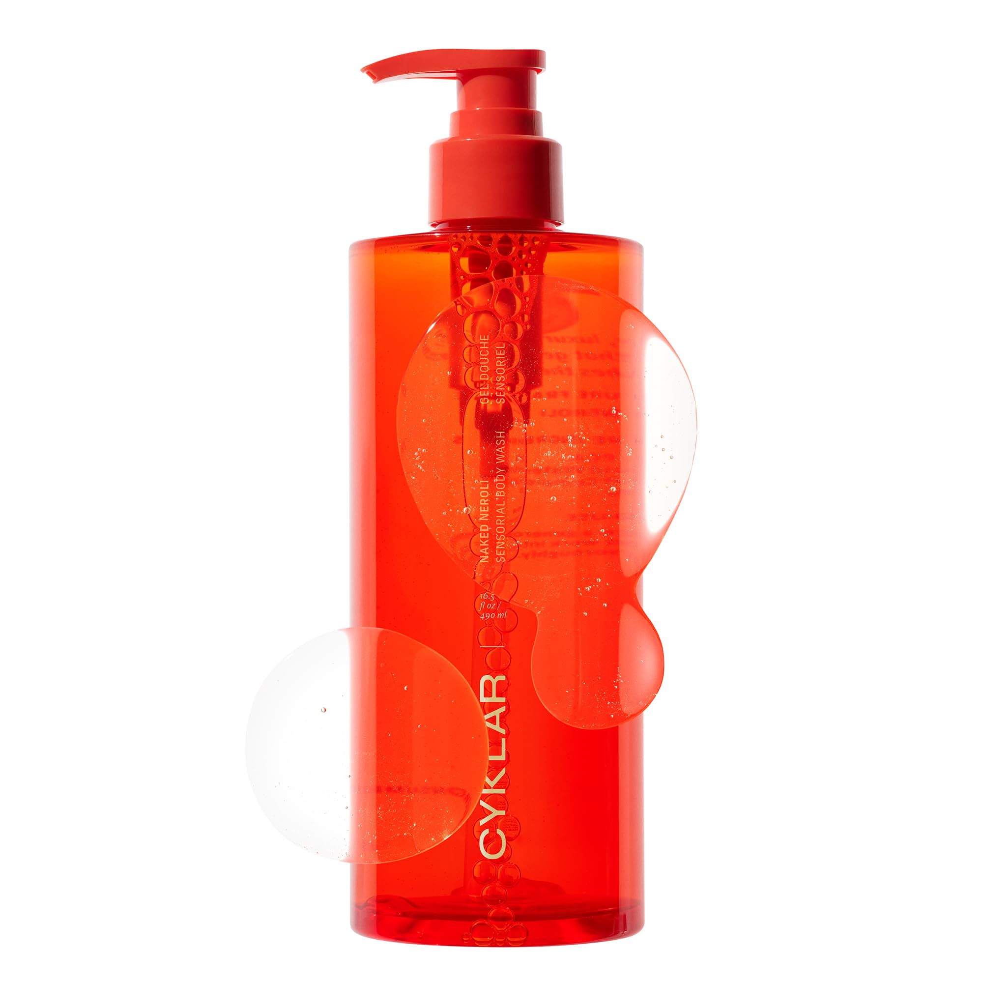 CYKLAR front bottle showing neroli fragrance and elegant packaging, invites indulgence