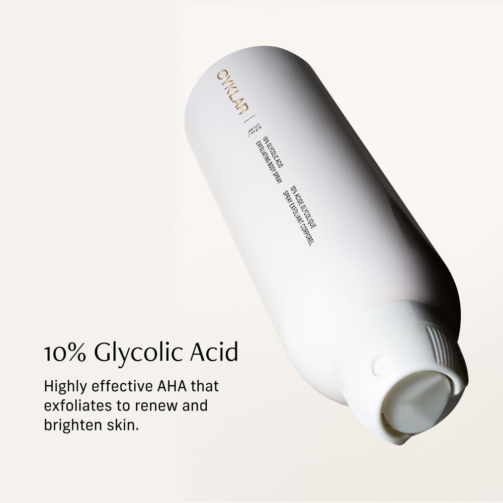 CYKLAR mist on skin detail illustrating lightweight texture