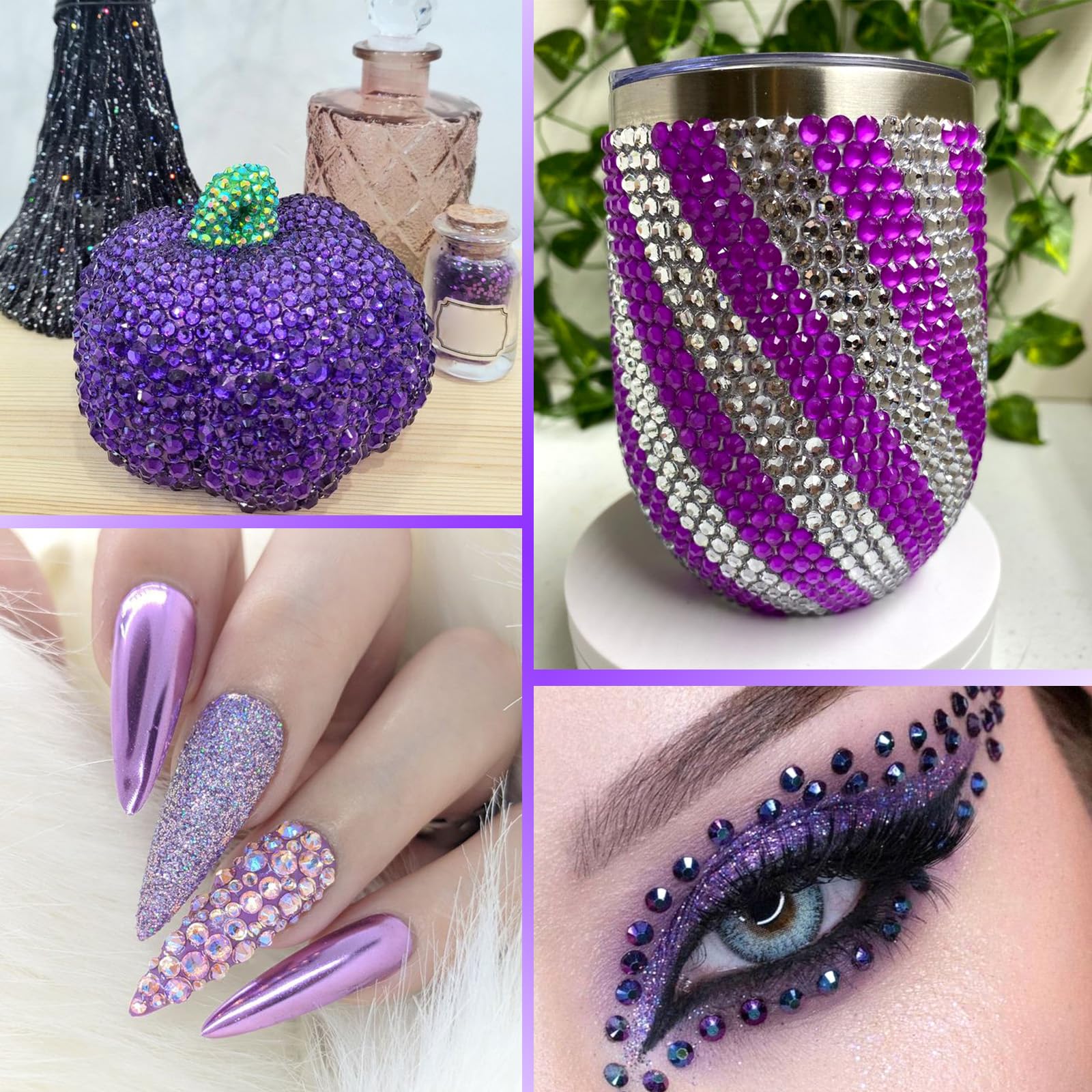 Cynailli gems adhered to fabric showing decorative clothing embellishment