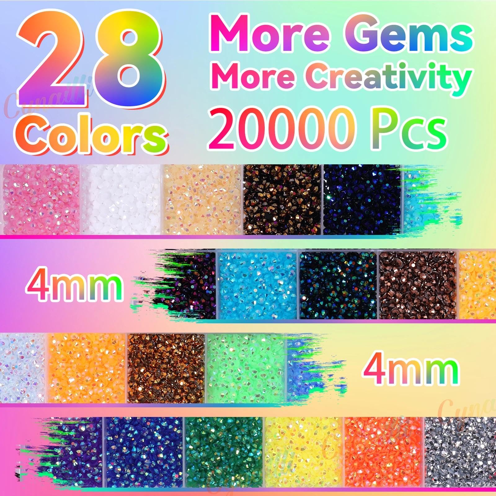 Cynailli rhinestones applied to a tumbler highlighting glossy professional finish