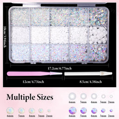 Cynailli 15-grid compartments neatly organized for fast selection and tidy storage benefit