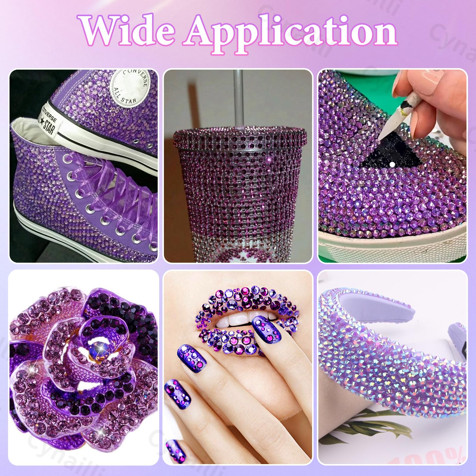Cynailli nail art application showing fine detail and cosmetic embellishment benefit