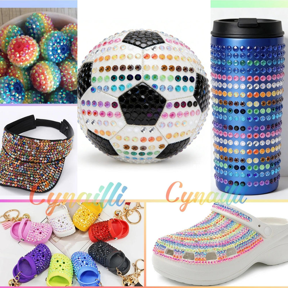 Cynailli open storage compartments with sorted colors for fast selection