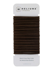 Cyndibands dark brown pack front view showing 24 elastics and discreet look