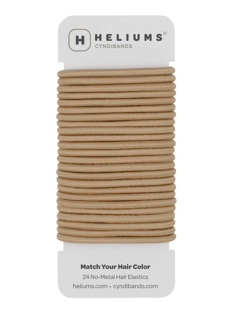 Cyndibands front pack showing 24 sandy blonde ties for discreet styling