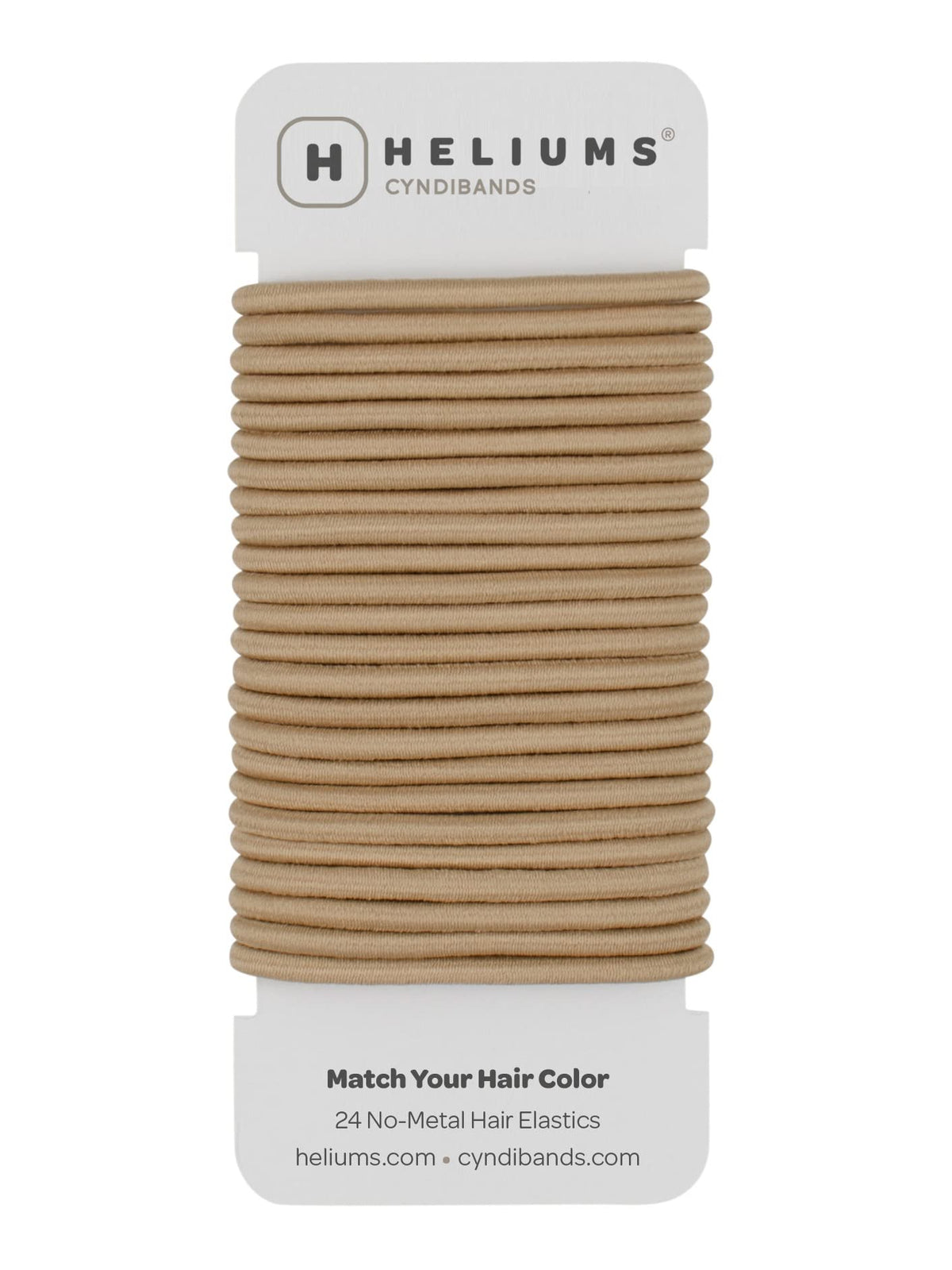 Cyndibands front pack showing 24 sandy blonde ties for discreet styling