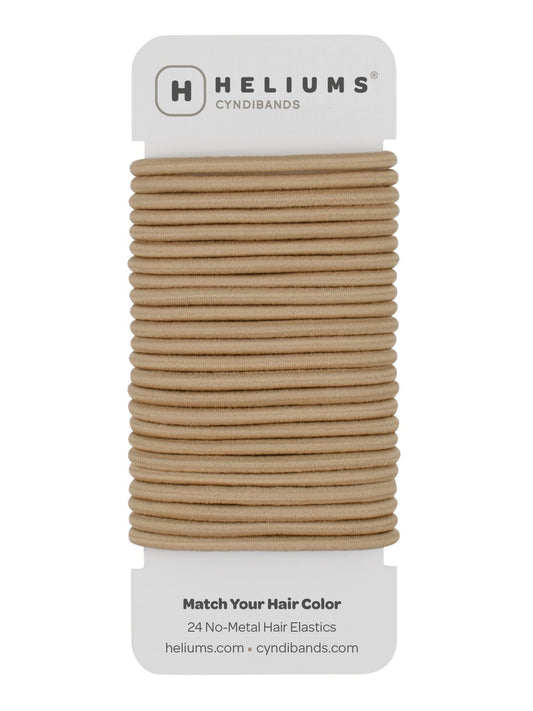 Cyndibands front pack showing 24 sandy blonde ties for discreet styling