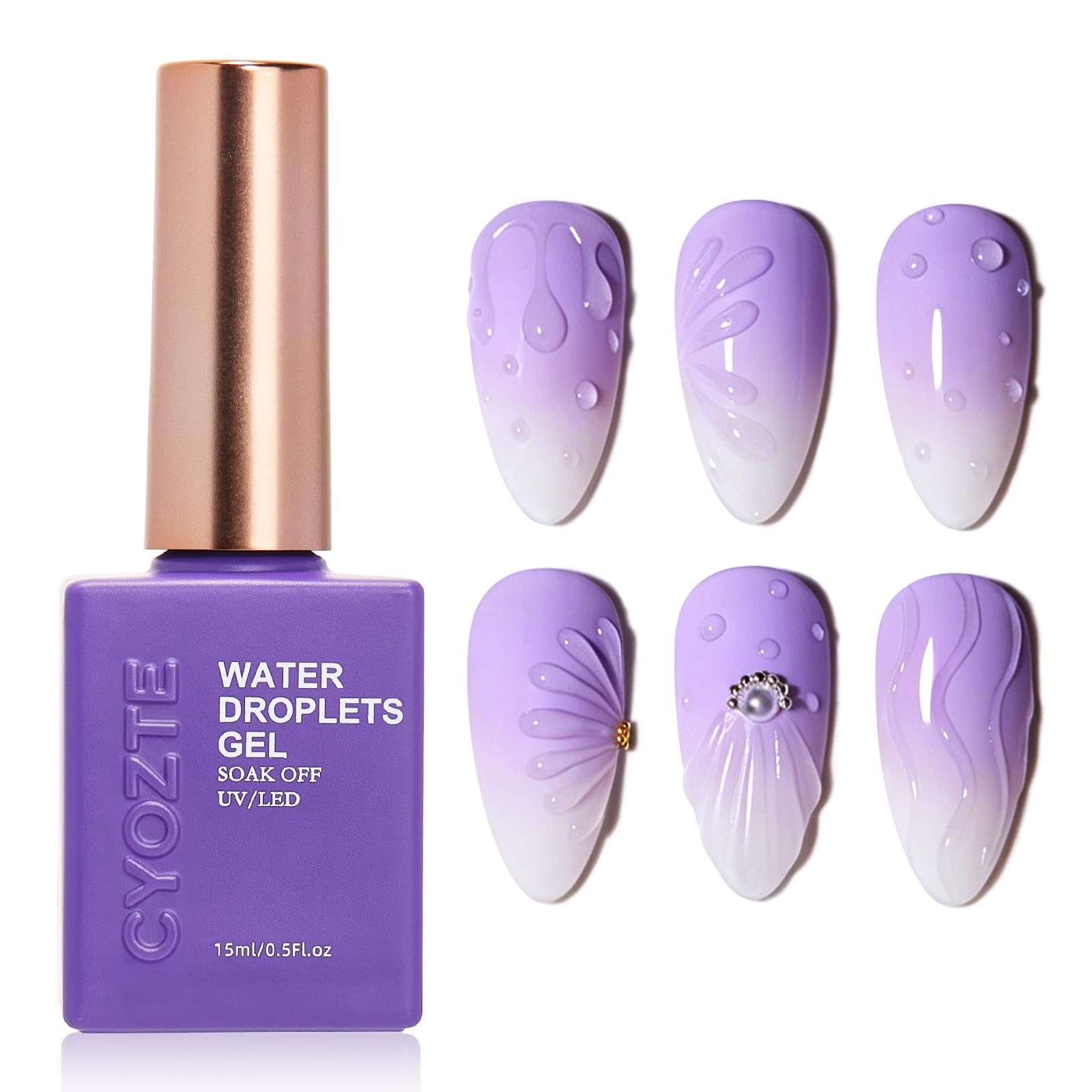 CYOZTE bottle front showing clear gel and easy application for precise drops