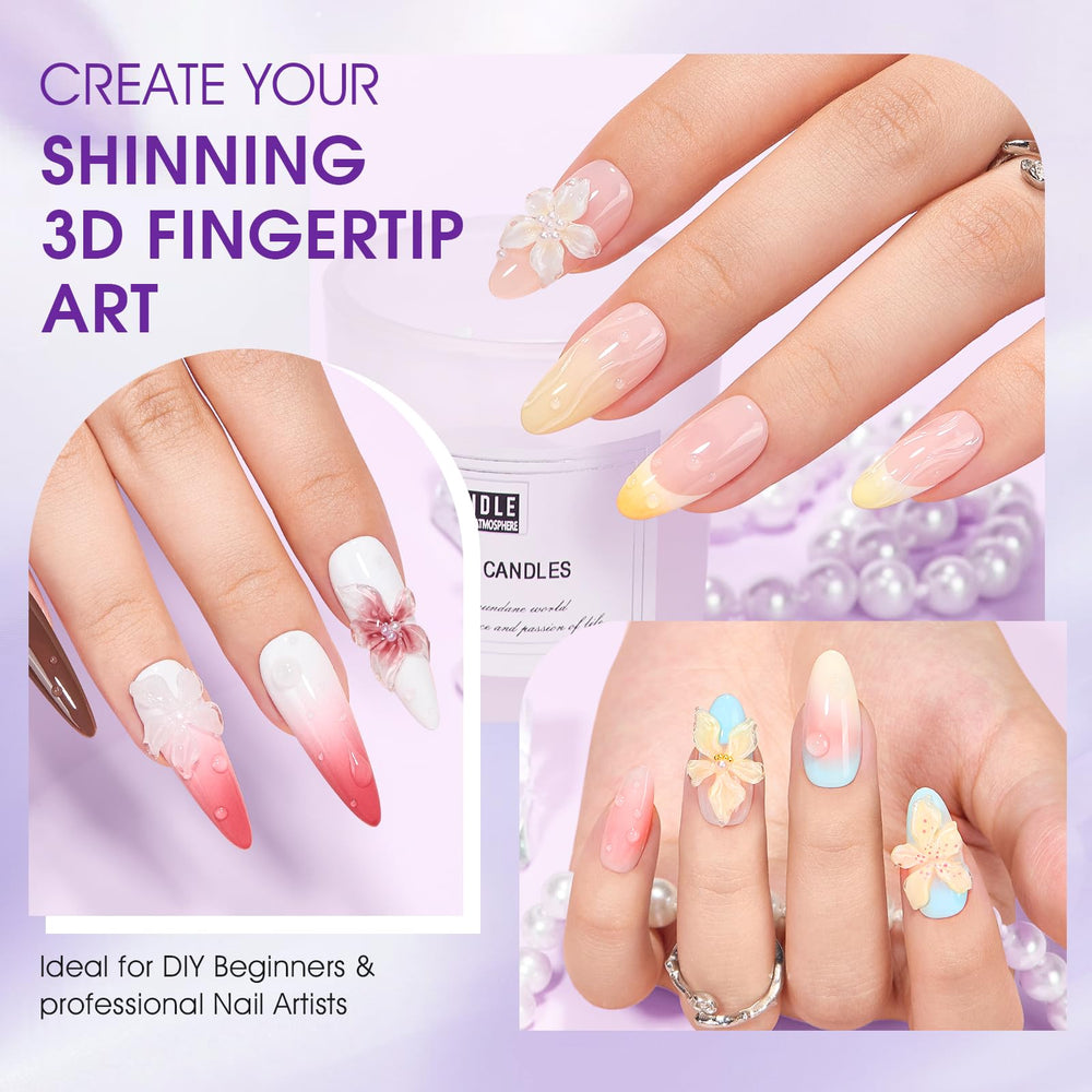 CYOZTE nails in use with rain effect showing natural curvature and shine benefit