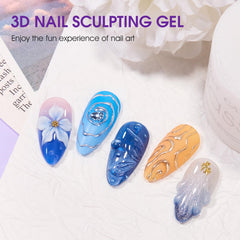 CYOZTE rhinestone glue demo placing gem securely with clear sculpting gel benefit