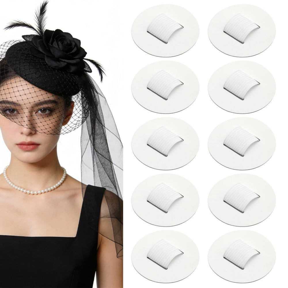 CYUXING front view of 10-pack white felt pads showing neat packaging and quantity benefit