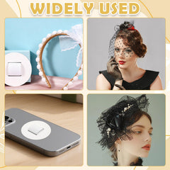 CYUXING finished headband in tea party setting showing polished craft-ready accessory
