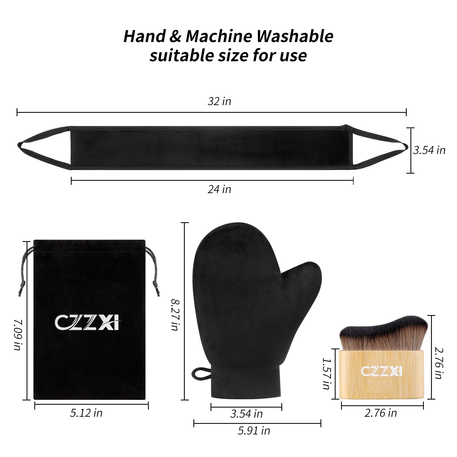 CZZXI full-length back applicator showing reach and control