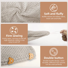 CZZXI beige khaki grey towels laid out showing color choices and versatility