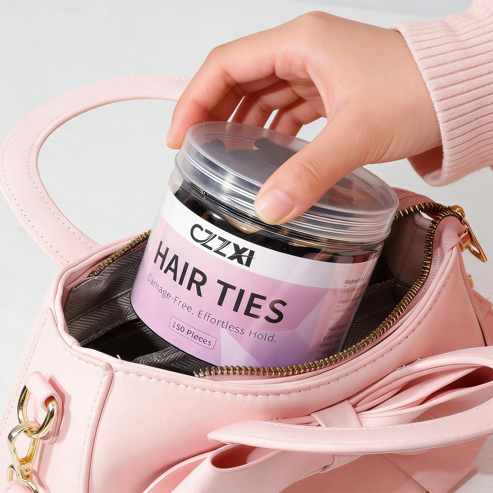 CZZXI size comparison with coin showing 4cm diameter for fine hair fit