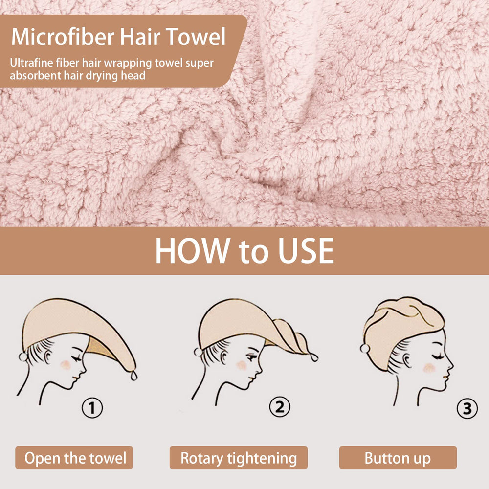 CZZXI towel wrapped on wet hair demonstrating quick-dry benefit