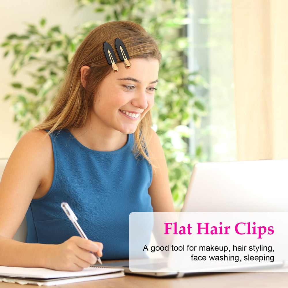 D pack of six layflat arrangement showing multiple clips for daily styling and backups