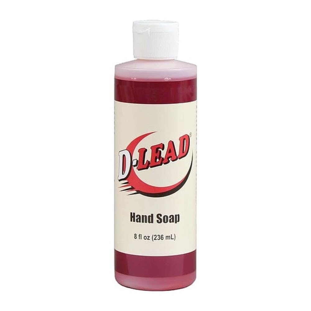 D-Lead front label on 8-ounce bottle showing product and code 4222ES-008 for quick identification and safe handling