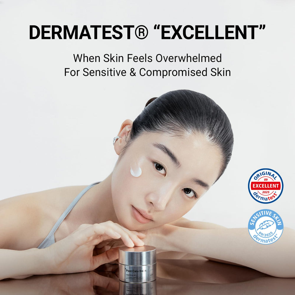 DA EFFECT Dermatest badge on packaging indicating sensitivity-tested quality