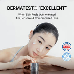 DA EFFECT Dermatest badge on packaging indicating sensitivity-tested quality