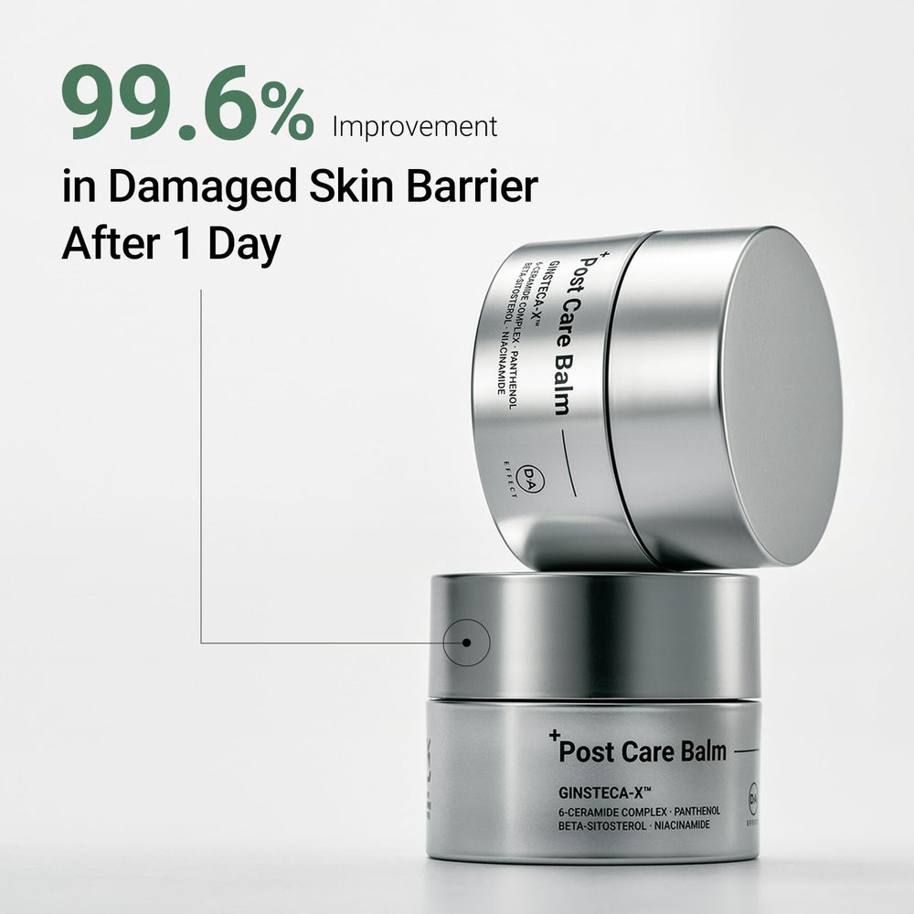 DA EFFECT open cap and 30ml jar demonstrating travel-ready size