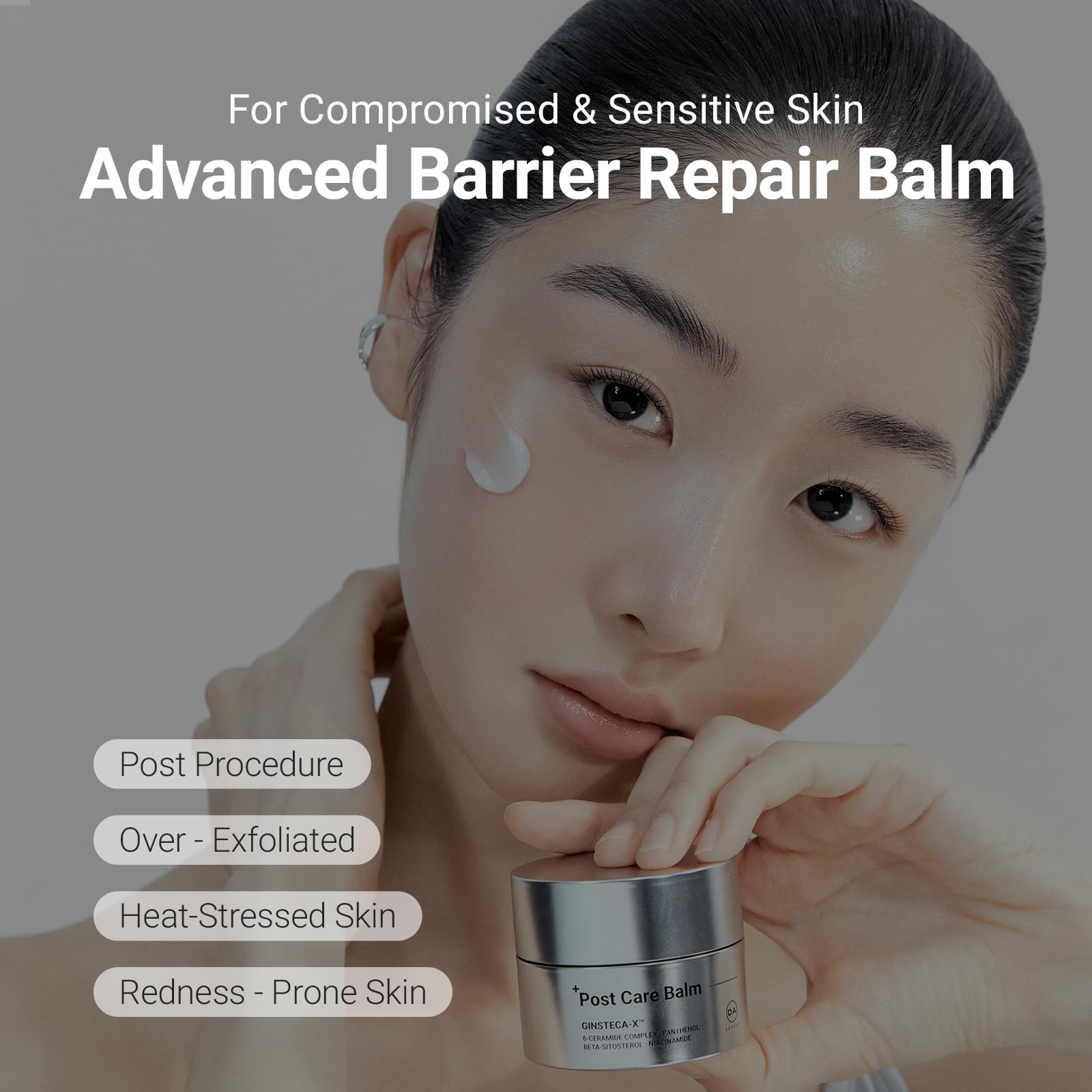 DA EFFECT balm texture close-up showing smooth, breathable hydration