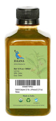 DAANA oil massaged into hair demonstrating conditioning and reduced dryness