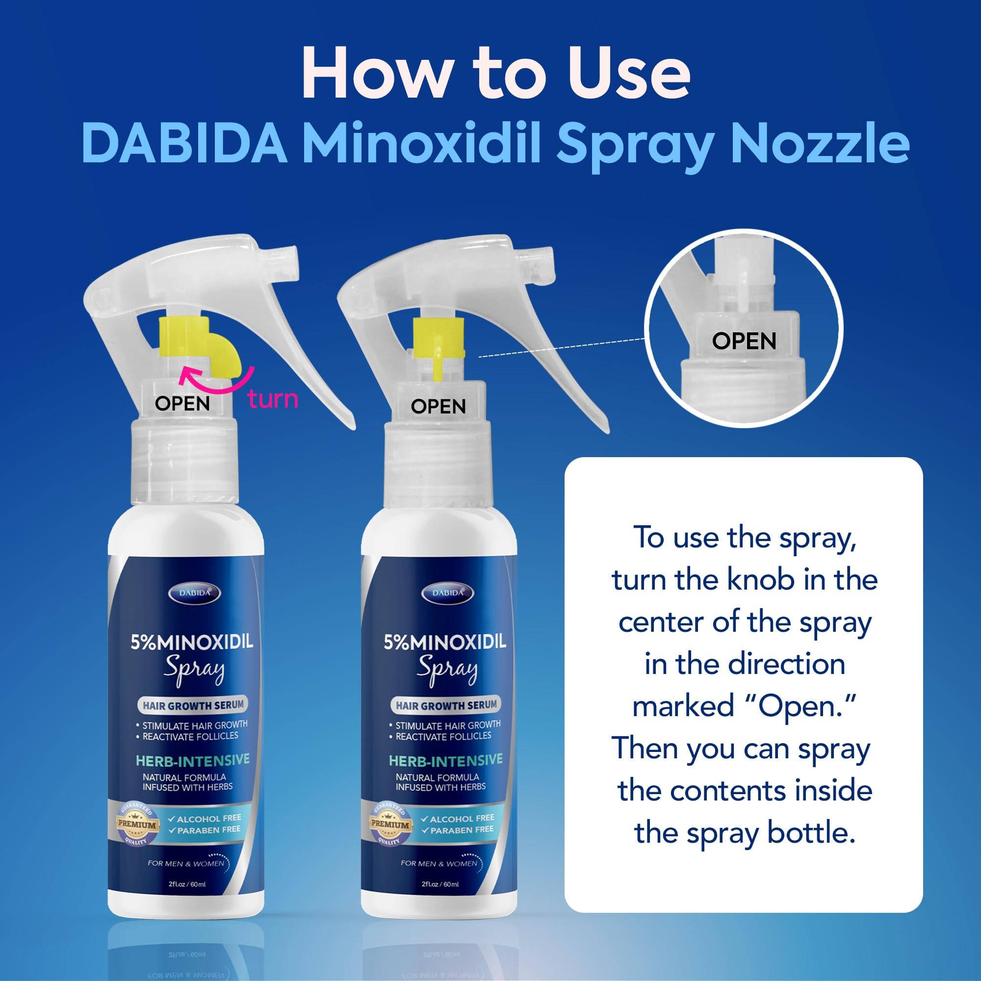 DABIDA solution texture pouring to show lightweight formula and quick absorption