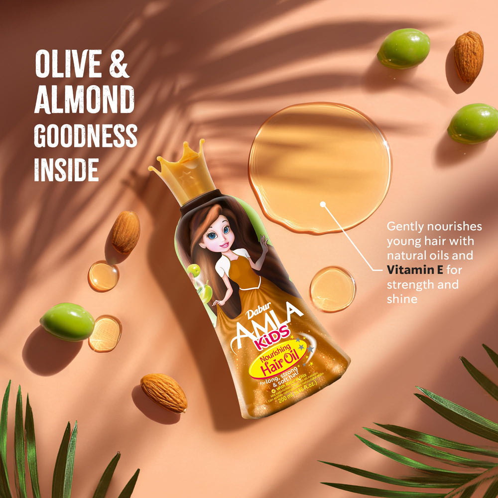 Dabur oil drop close-up showing smooth texture for quick absorption