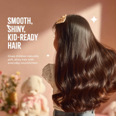 Dabur Amla kids texture on hand displaying lightweight absorption and non-greasy feel