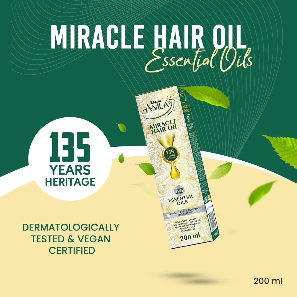 Dabur Amla Luxe oil pouring to show lightweight texture and quick absorption benefit