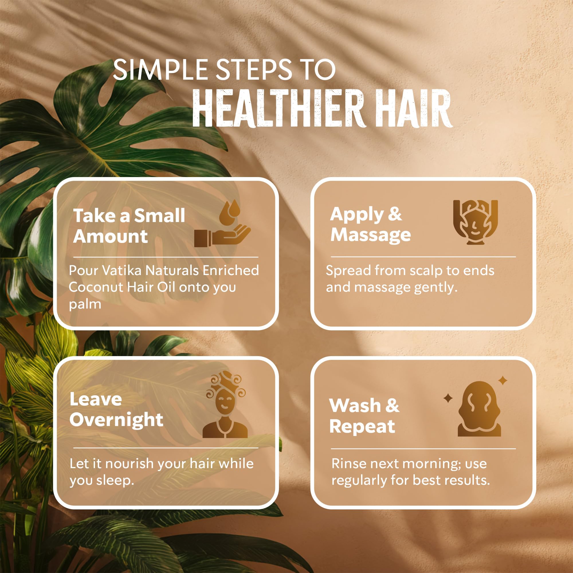 Dabur Vatika before and after hair texture comparison showing improved manageability