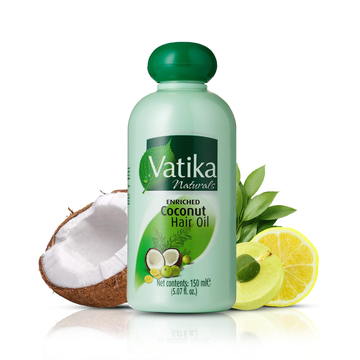 Dabur Vatika front bottle view showing packaging and brand benefit