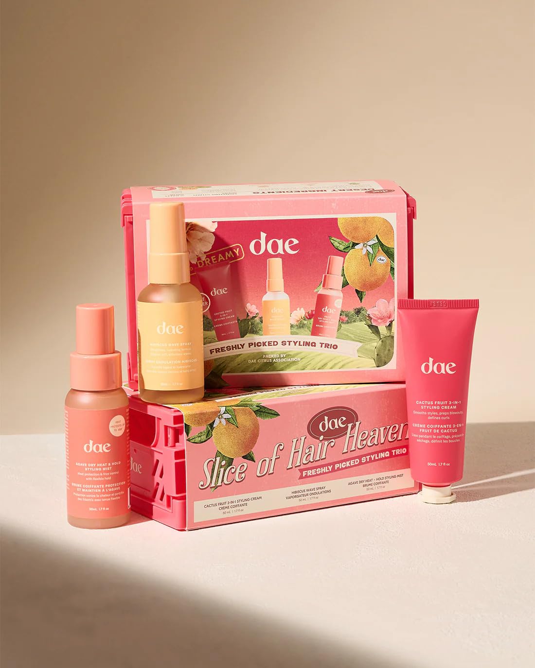 DAE front packaging showing clean design and recyclable label for quick identification