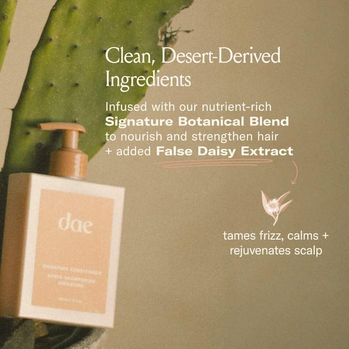 DAE conditioner applying to curly hair demonstrating detangling benefit