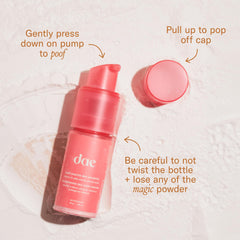 DAE ingredients label highlighting Mojave yucca and botanical extracts for scalp care