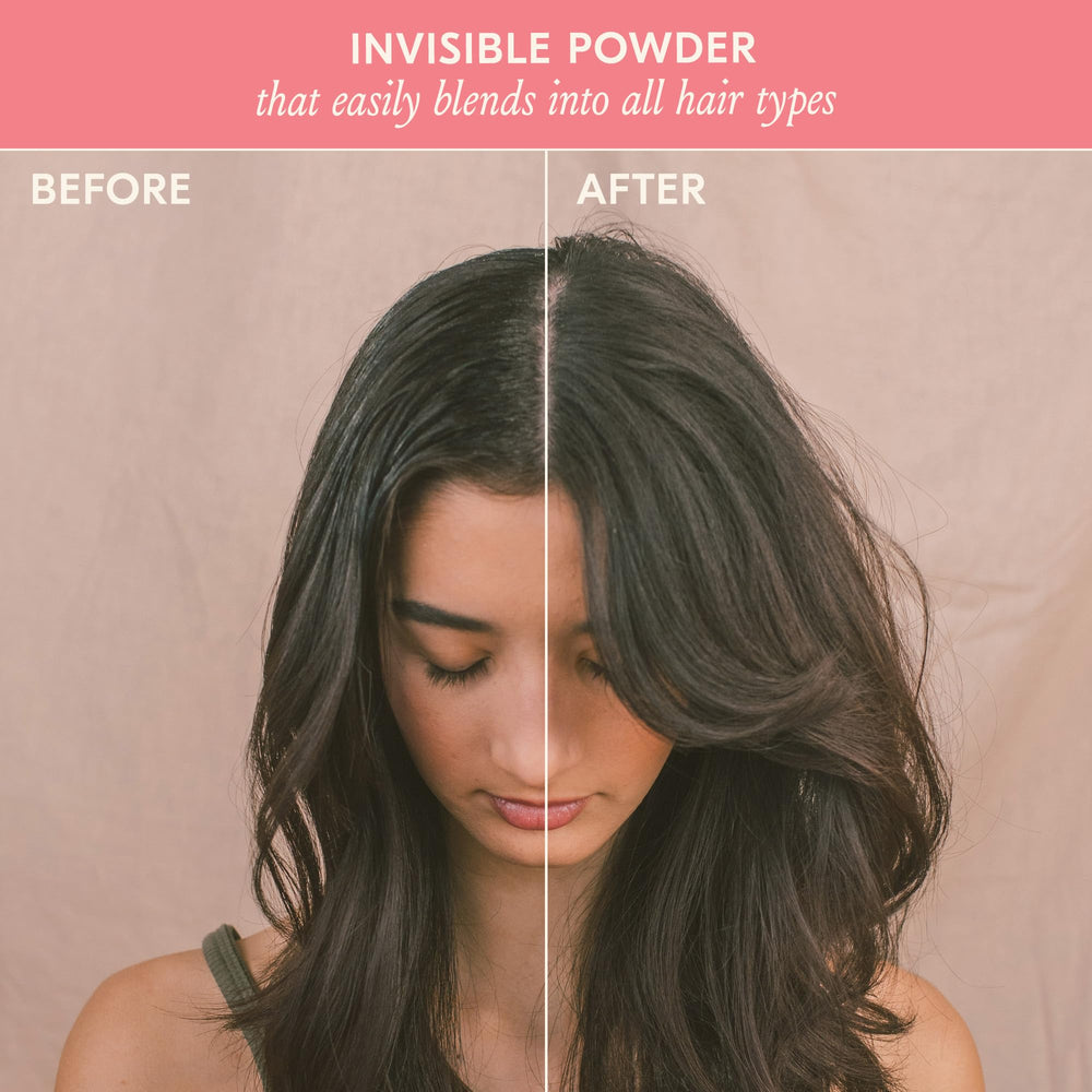 DAE powder close-up texture that absorbs oil quickly for refreshed roots