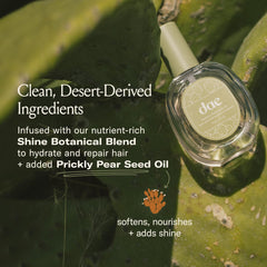 DAE oil droplet on fingertip showing lightweight texture for smooth application