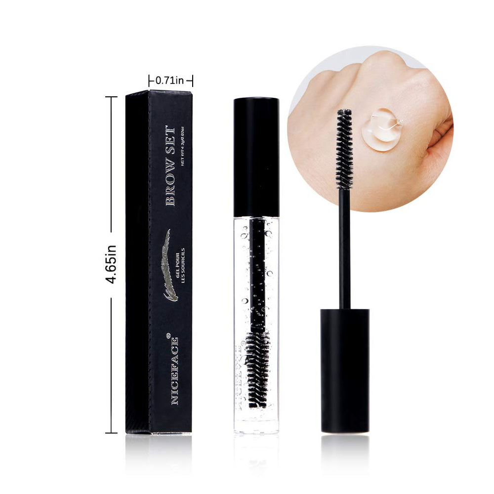 DAGEDA brow application on model illustrating quick tame and hold