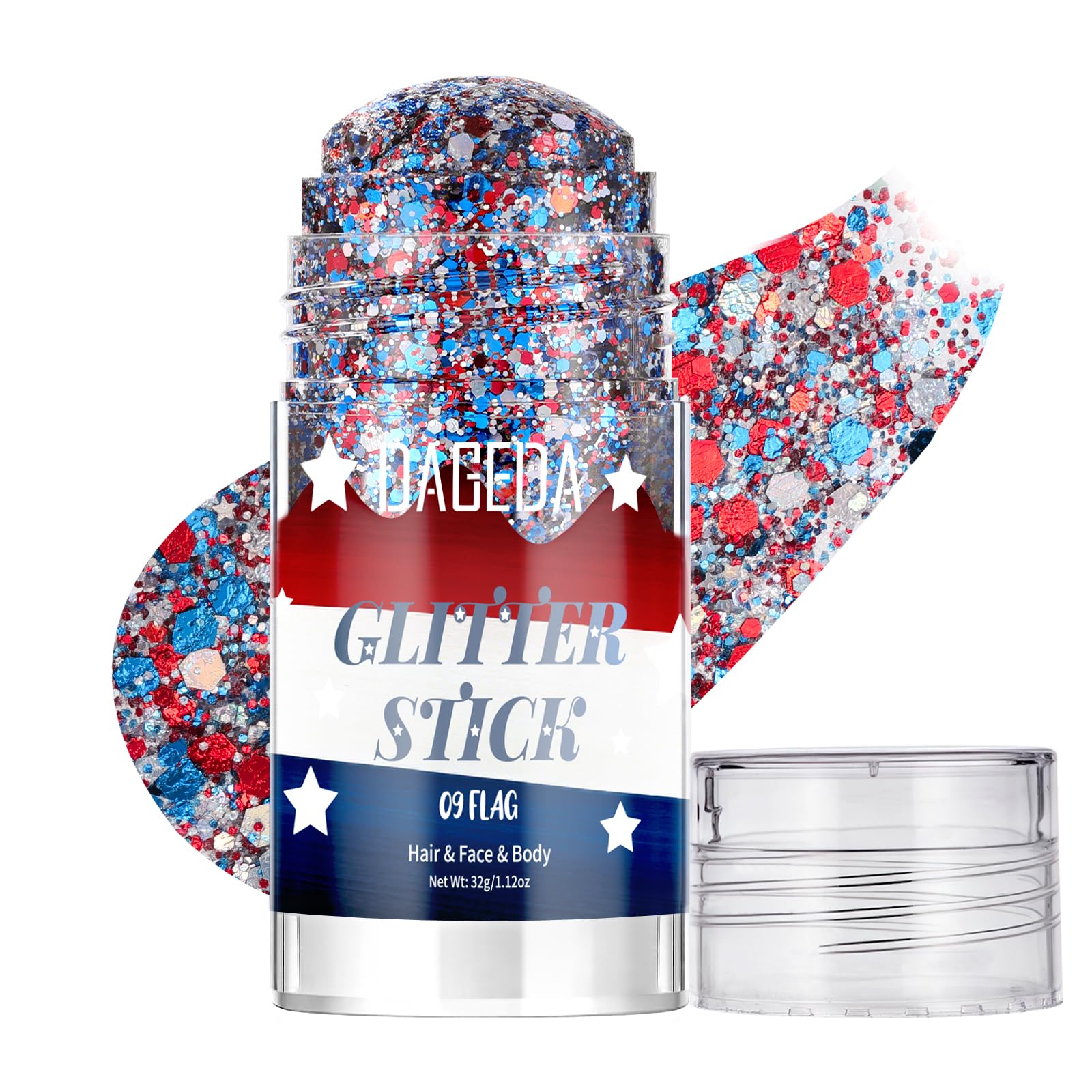 DAGEDA front packaging shows patriotic stick and convenience