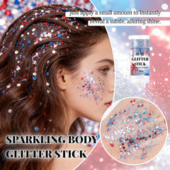 DAGEDA glitter texture close-up highlighting holographic particles for vivid shine