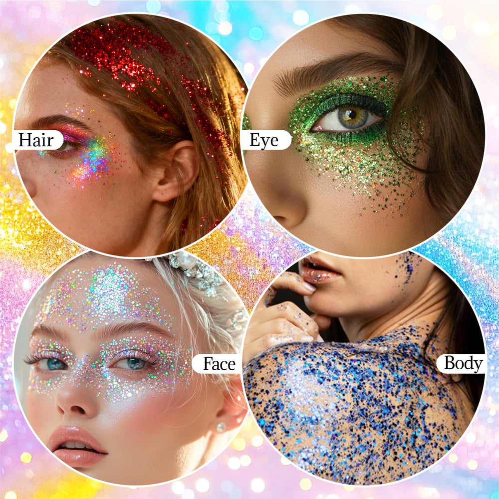 DAGEDA product label detail and shade options, helps pick the right festival color