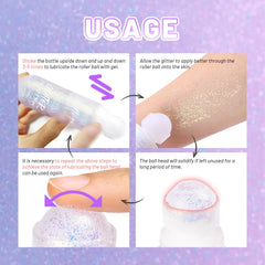 DAGEDA lifestyle festival look model wearing both shades for vibrant, multi-angle holographic sparkle.