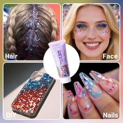 DAGEDA nails and DIY sample showing creative uses and shine