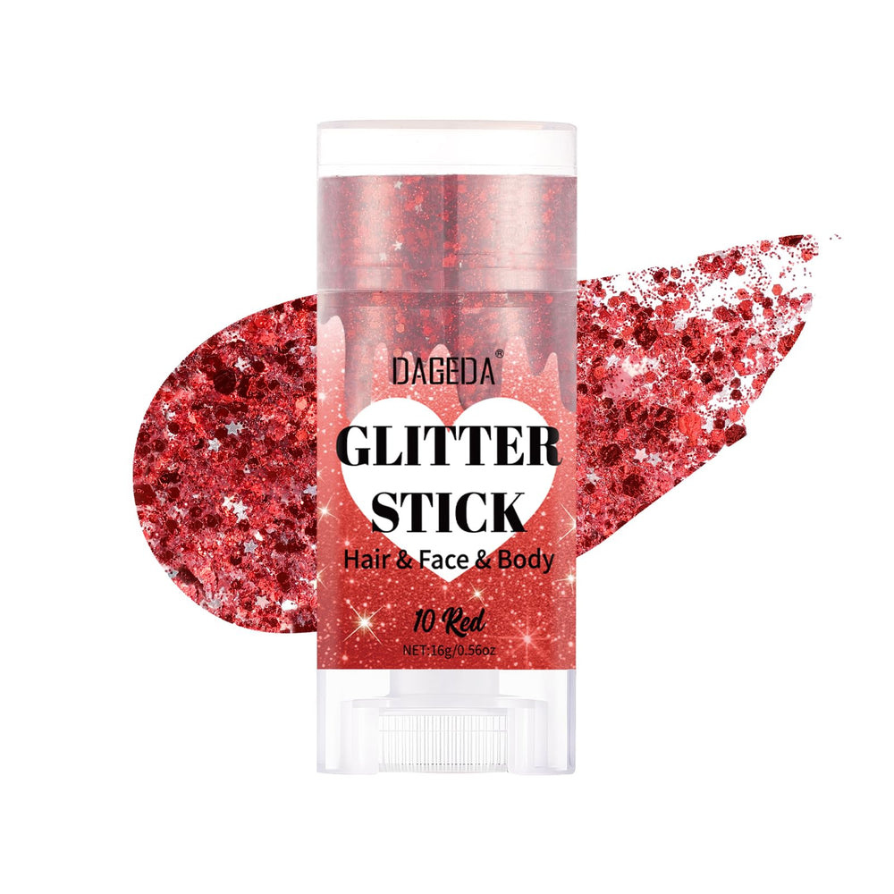 DAGEDA red stick front packaging showing color and compact design benefit