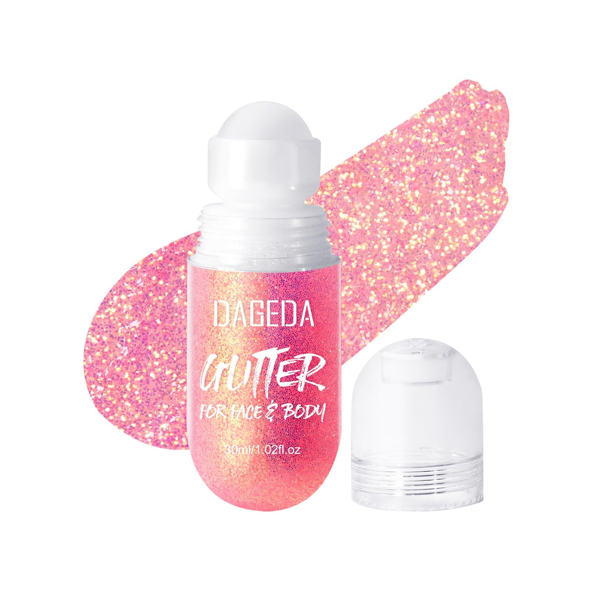 DAGEDA front bottle with roll-on applicator showing easy application benefit