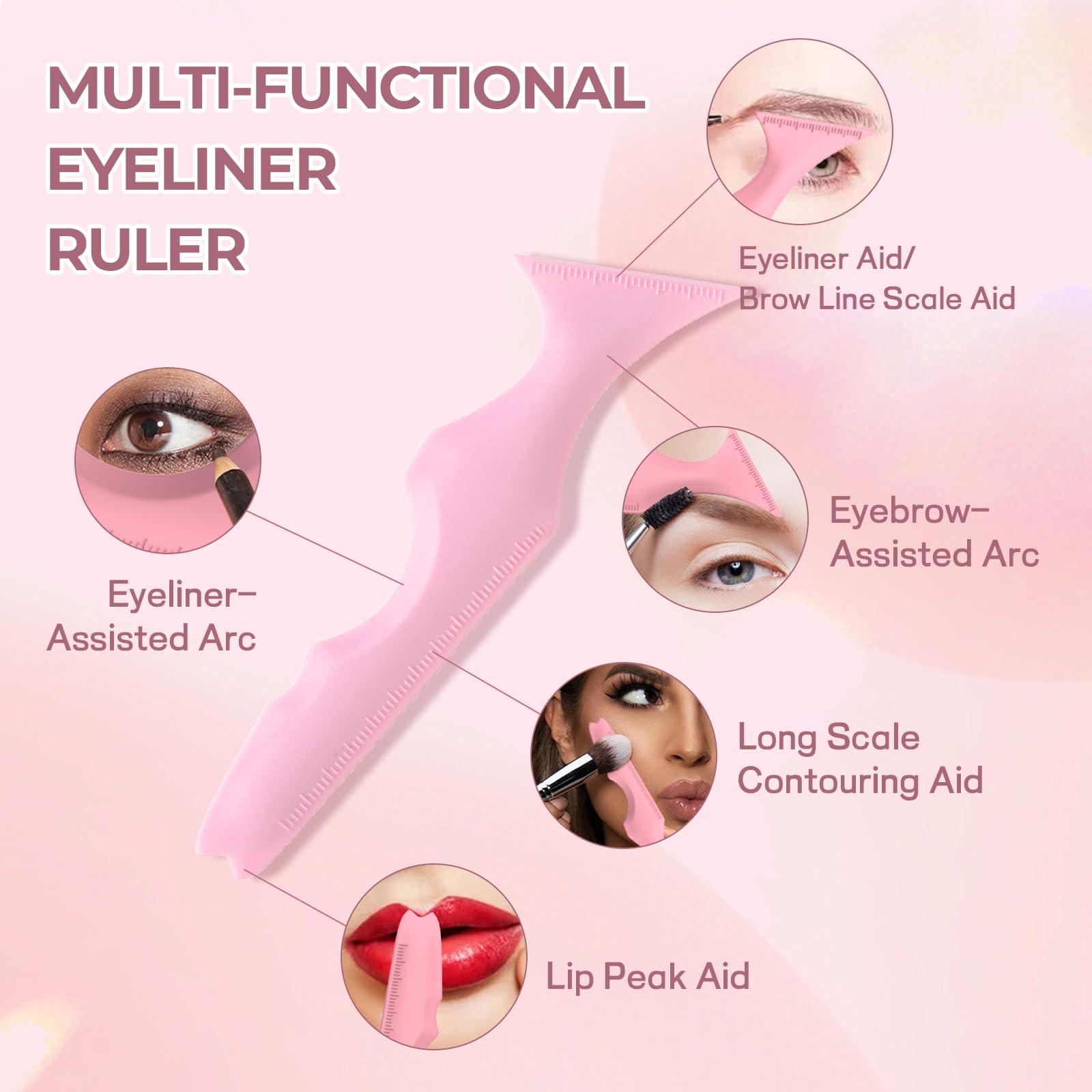 DAGEDA eyeshadow mold in use creating smoky eye shape for consistent looks