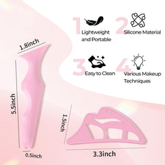 DAGEDA stencil set inside travel makeup bag for quick touch-ups benefit